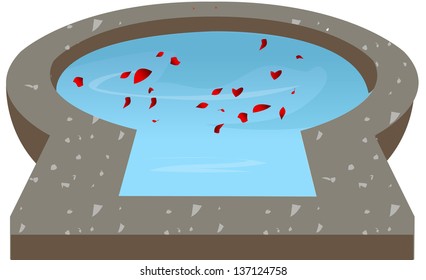 Vektorgrafik eines Spa-Pools