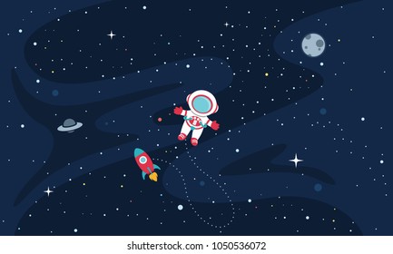 Vector Illustration Of Space