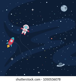 Vector Illustration Of Space