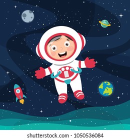 Vector Illustration Of Space