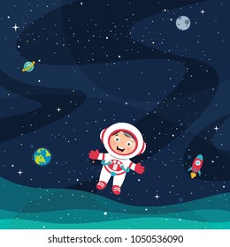 Vector Illustration Of Space