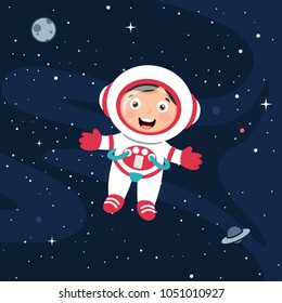 Vector Illustration Of Space