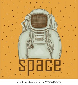 Vector illustration of space