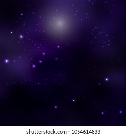 Vector illustration. Space background.