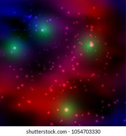 Vector illustration. Space background.