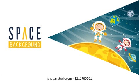 Vector Illustration Of Space Background