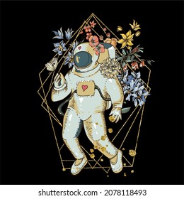 Vector illustration of space galaxy