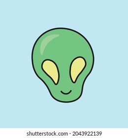 vector illustration space object ufo