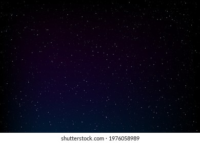 Vector illustration of space. Realistic galaxy with dust stars. Falling snow small white particles texture