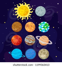 Vector illustration of space universe.