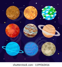 Vector illustration of space universe.