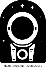 vector illustration of spaceman icon