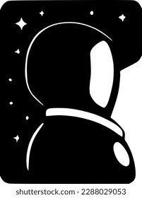 vector illustration of spaceman icon