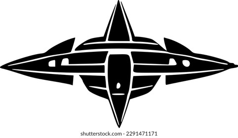 ilustración vectorial del icono de la nave espacial