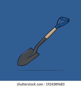 Vector illustration of a spade 