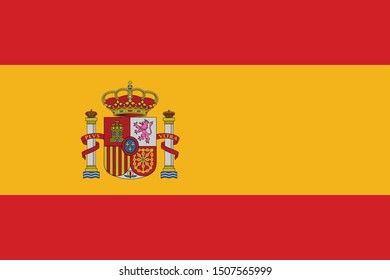 vector illustration of Spain flag