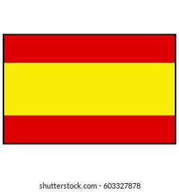 vector illustration of Spain flag