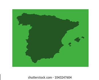 vector illustration of Spain map