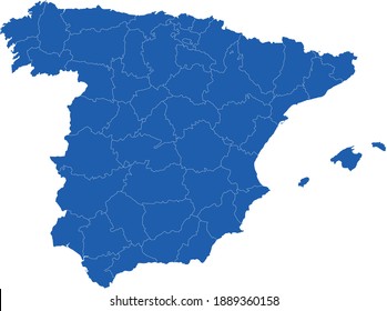 vector illustration of Spain map