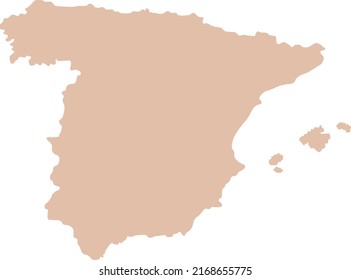 Vector Illustration of Spain map