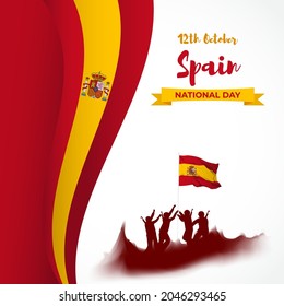 vector illustration for Spain National day-12 October