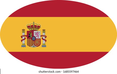 vector illustration of Spanish flag