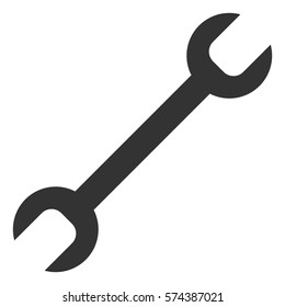 Vector Illustration of Spanner Icon in Black
