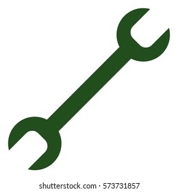 Vektorgrafik des Spanner-Symbols auf Grün

