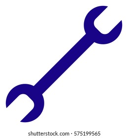 Vector Illustration of Spanner in Violet Icon
