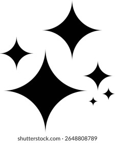 Ilustración vectorial de Sparkle, Sparkle Star Icon Set