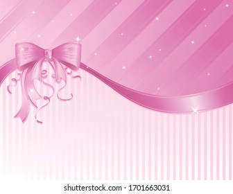 Eine Vektorillustration-Illustration eines glänzend rosafarbenen Farbbandhintergrund