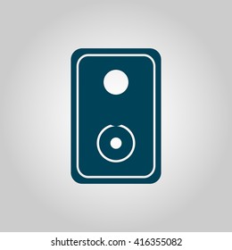 Vector illustration of speaker icon. Premium quality web icon.
