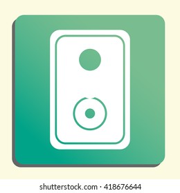 Vector illustration of speaker icon. Premium quality web icon.