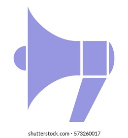Ilustración vectorial del icono del altavoz en violeta
