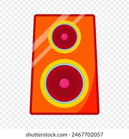 Vector illustration of speaker on transparent background