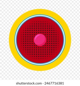 Vector illustration of speaker on transparent background