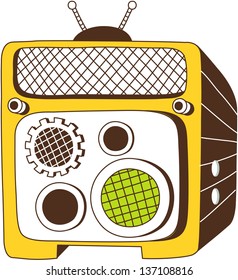 Vector illustration of speakers