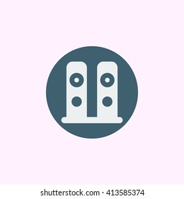 Vector illustration of speakers icon. Premium quality web icon