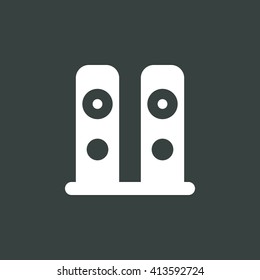 Vector illustration of speakers icon. Premium quality web icon