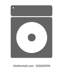 Vector illustration of speakers isolated on a white background. Black and white. Speakers, musical woofer in flat style.