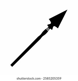 vector illustration of spear with trendy design