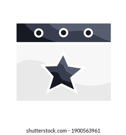 vector illustration of special event icon.  illustrations for special dates, events, grand opening, anniversaries.  flat minimalist design eps 10
