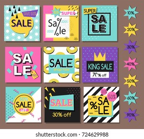 Vector illustration special offer big sale flayer card template special spring discount promotion poster.