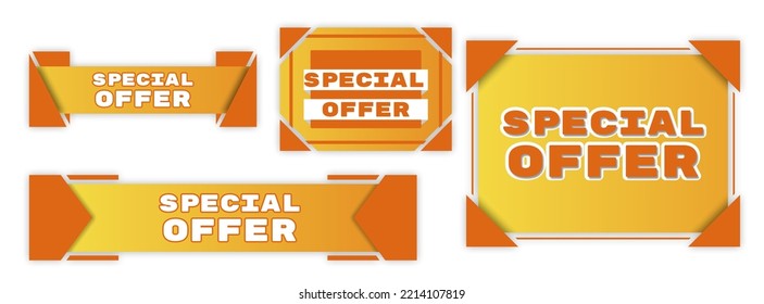 Ilustración vectorial de la oferta especial, perfecta para su uso en banners, elementos de diseño, activos de diseño y ventas digitales