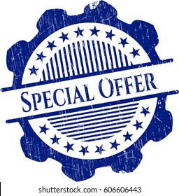 Vector Illustration of Special Offer rubber texture
