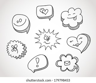 Vector illustration of Speech bubble