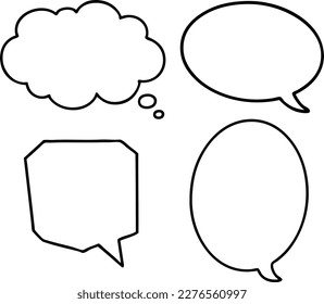 Vector illustration of speech bubble