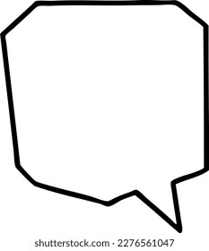 Vector illustration of speech bubble