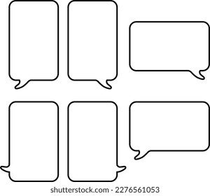 Vector illustration of speech bubble