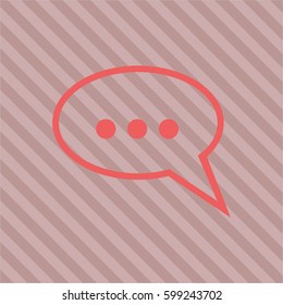 Vector illustration of Speech bubble symbol
